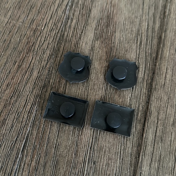 Set of 4 Back the Blue/Blue Lives Matter Croc Charms NWT - Picture 2 of 5